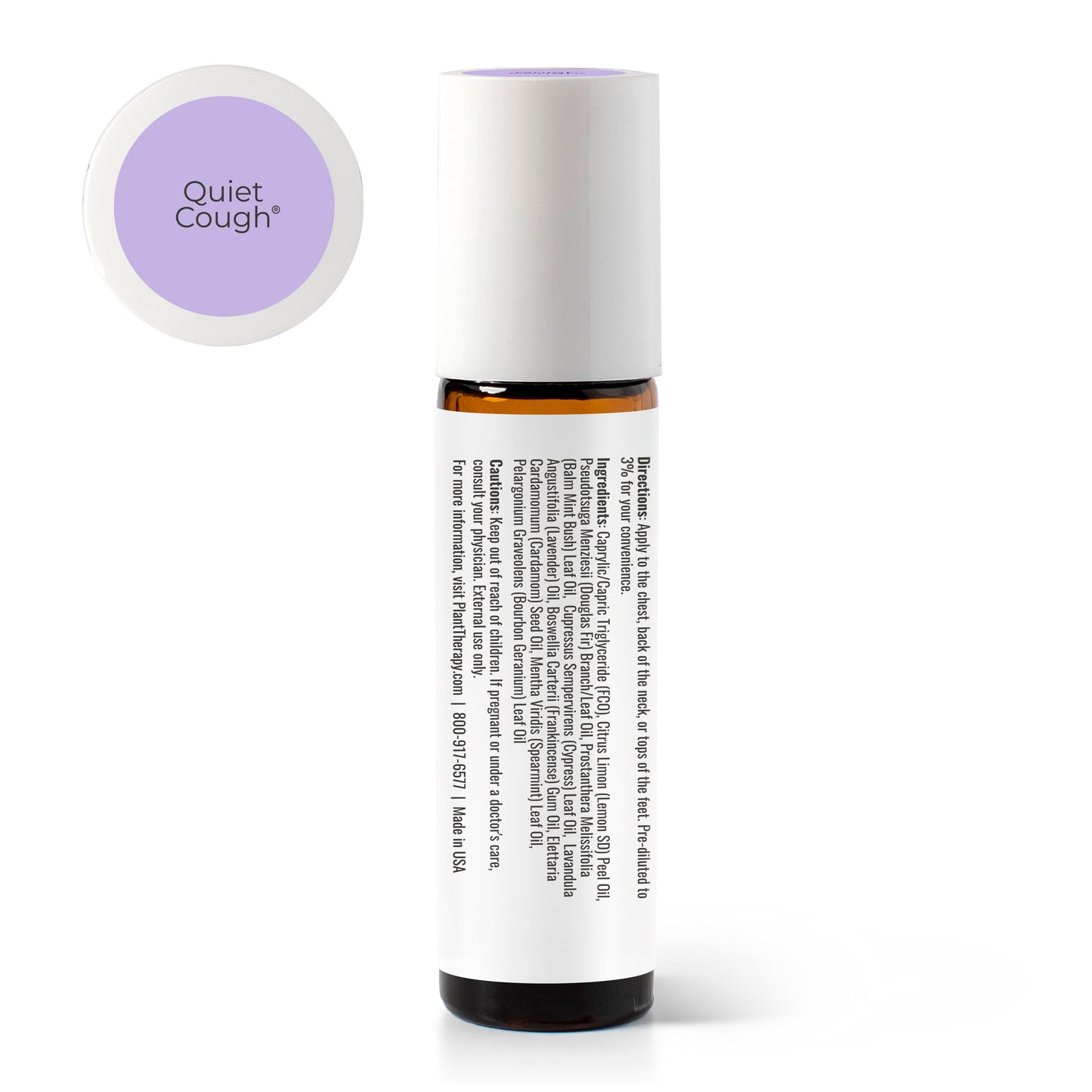 Quiet Cough® Essential Oil Blend Pre-Diluted Roll-On