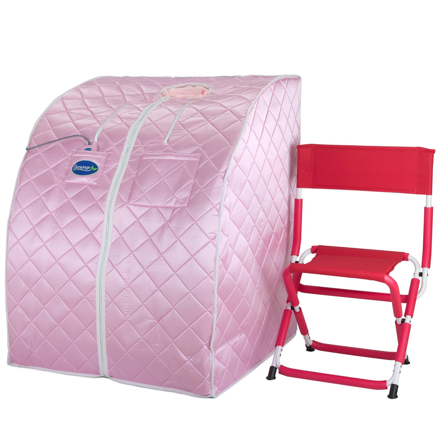 Large Portable Low EMF Negative Ion Indoor Sauna with Chair and Heated Footpad Included - Durasage Health
