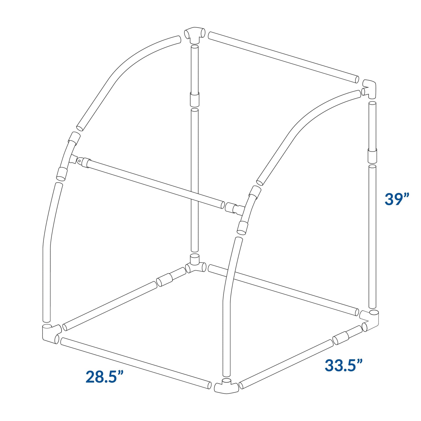 Replacement Steam Sauna PVC Frame | M Model - Durasage Health