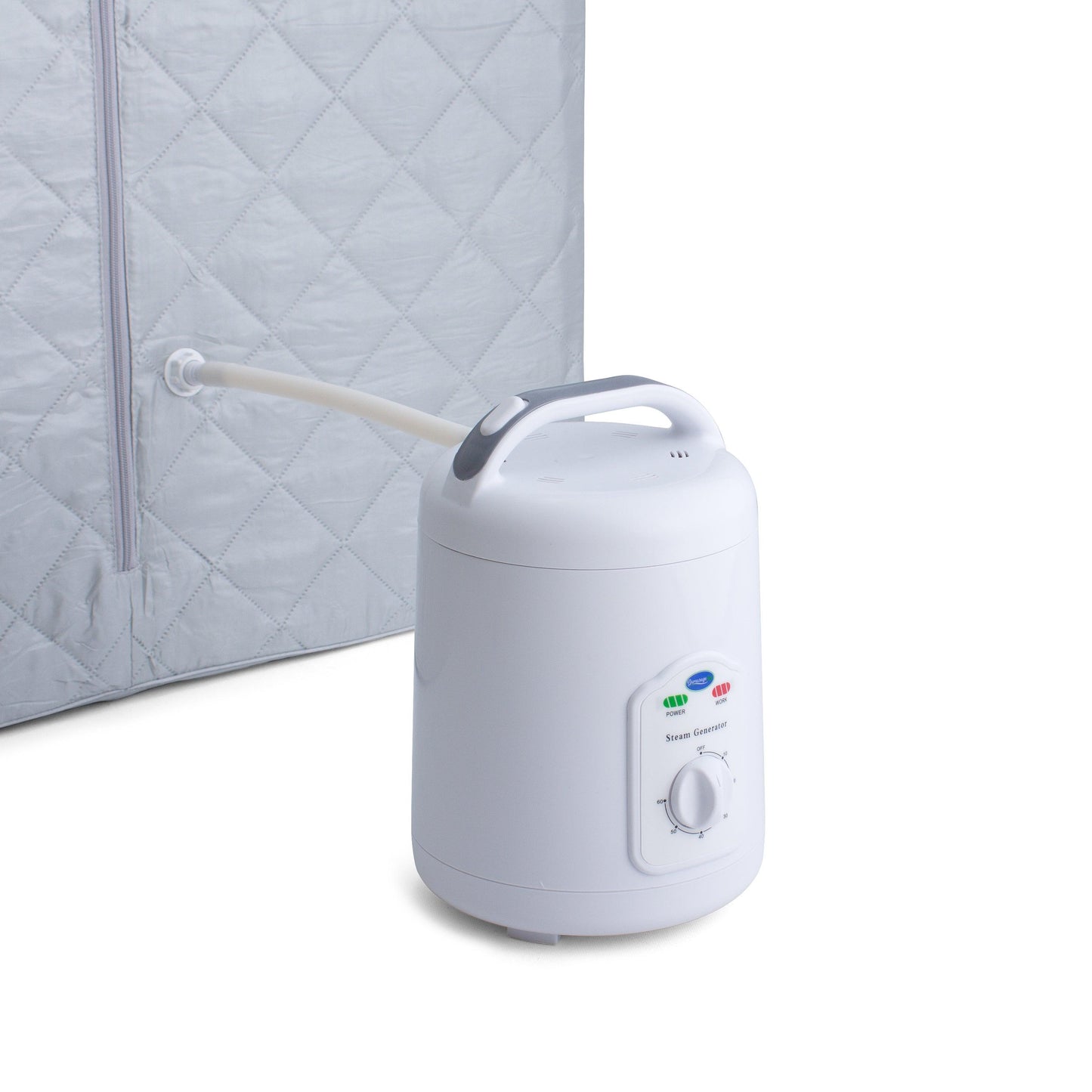 Durasage Lightweight Portable Personal Steam Sauna Spa for Relaxation at Home, 60 Minute Timer, 800 Watt Steam Generator, Chair Included - Silver - Durasage Health