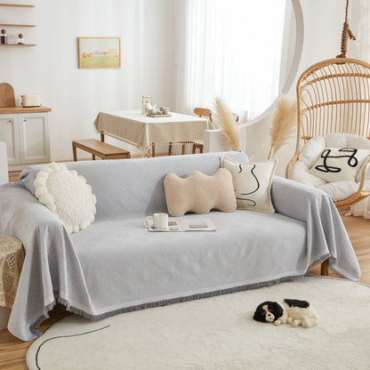 High-Quality Polyester Fabric Sofa Throw, Couch Cover Blanket Throw, Couch Protector for Pets