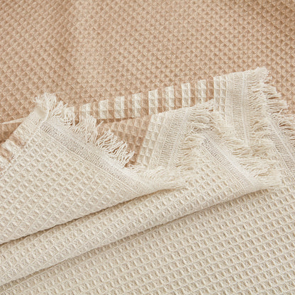 Waffle Lattice Fabric Sofa Cover, Multi-purpose Soft Sofa Throw, Couch Cover Blanket Throws for Couches