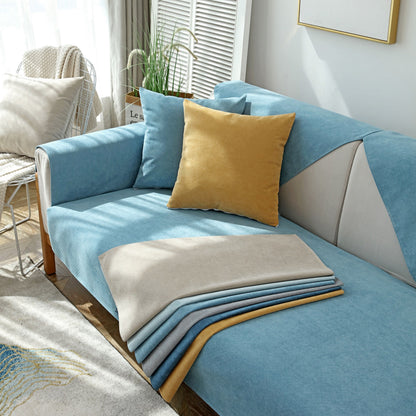 Waterproof Non-Slip Quilted Corduroy Sofa Covers for Pets, Sectional Couch Covers