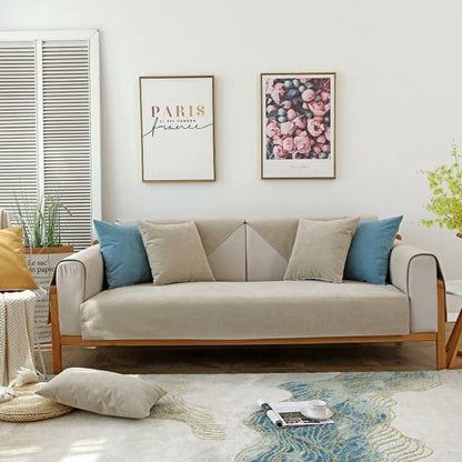 Waterproof Non-Slip Quilted Corduroy Sofa Covers for Pets, Sectional Couch Covers