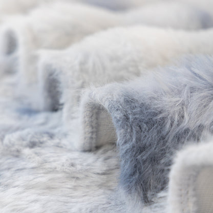 Thick Faux Fur Couch Cover Fluffy Fuzzy Warm Washable Furniture Protector for Kids Pets