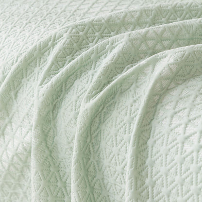 Cooling Ice Silk Sofa Throw Cover, Summer Diamond Textured Furniture Protector Blanket