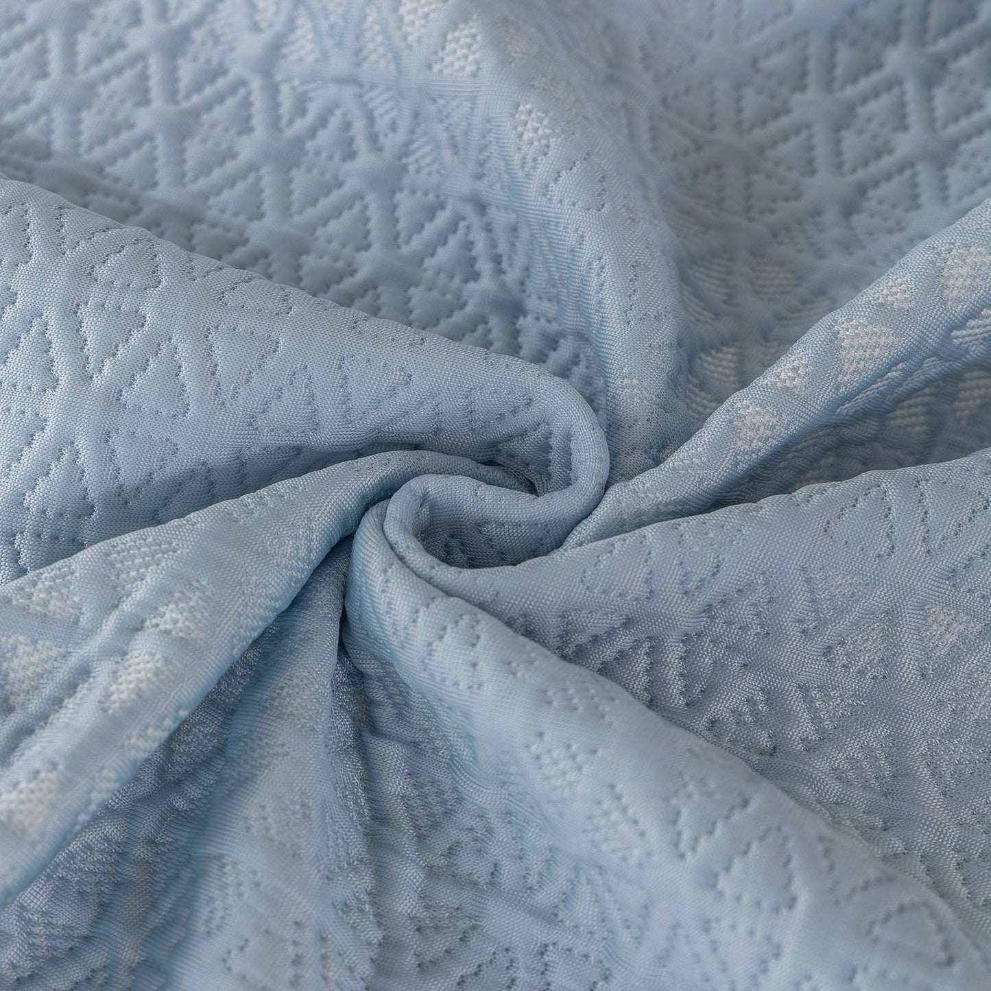 Cooling Ice Silk Sofa Throw Cover, Summer Diamond Textured Furniture Protector Blanket