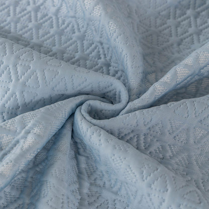 Cooling Ice Silk Sofa Throw Cover, Summer Diamond Textured Furniture Protector Blanket