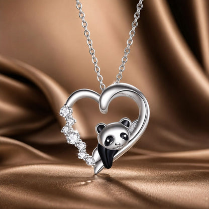 S925 Sterling Silver Adjustable Necklace with CZ and Enamel Pendant