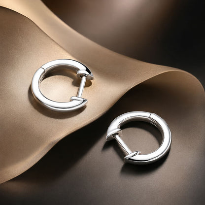 925 Sterling Silver Plated Black Gold Earrings for Women