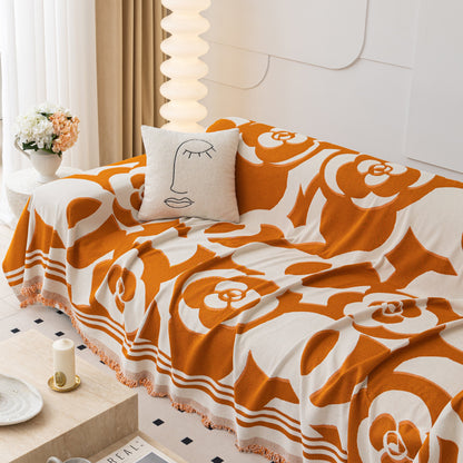 Chenille Sofa Cover Blanket, Couch Cover Blanket Throws for Couches Living Room Furniture Throw Covers