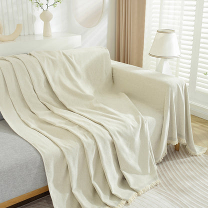 Chenille Herringbone Couch Protector Blanket, Stylish Throw Blankets for Couch and Couch Throw Cover