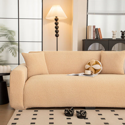 Stretch Plush Fitted Couch Slipcover Furniture Protector for 1/2/3/4/5 Cushion Couch