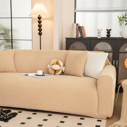 Stretch Plush Fitted Couch Slipcover Furniture Protector for 1/2/3/4/5 Cushion Couch