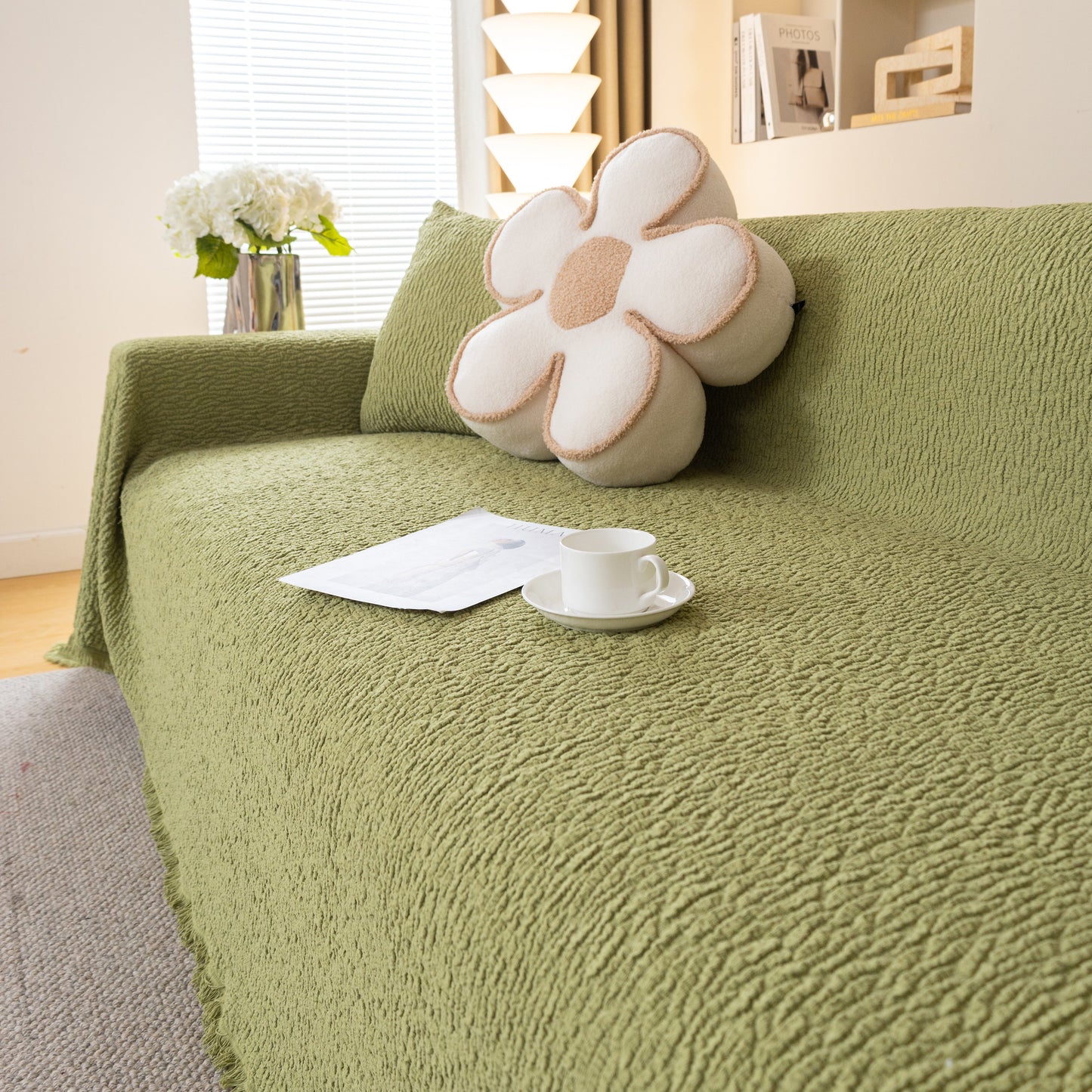 Sofa Throw Covers L-Shape Sectional Couch Cover for Dogs Cats Furniture Protector