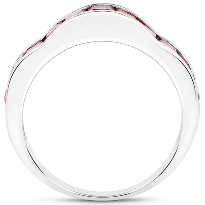 1.98 Carat Genuine Garnet .925 Sterling Silver Ring