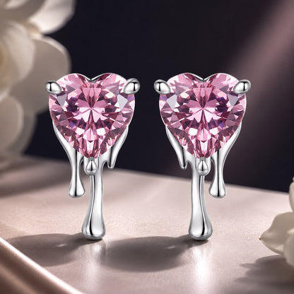 925 Sterling Silver CZ Earrings with Pavé Setting for Women