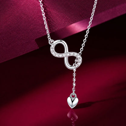 925 Sterling Silver Adjustable Necklace 38-45cm for Women