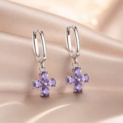925 Sterling Silver Earrings with Pavé Setting CZ for Women