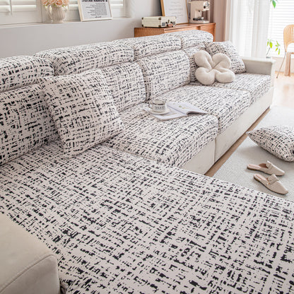 Stretch Individual Cushion Slipcovers, Furniture Protector with Elastic Bottom, Couch Cover Replacement