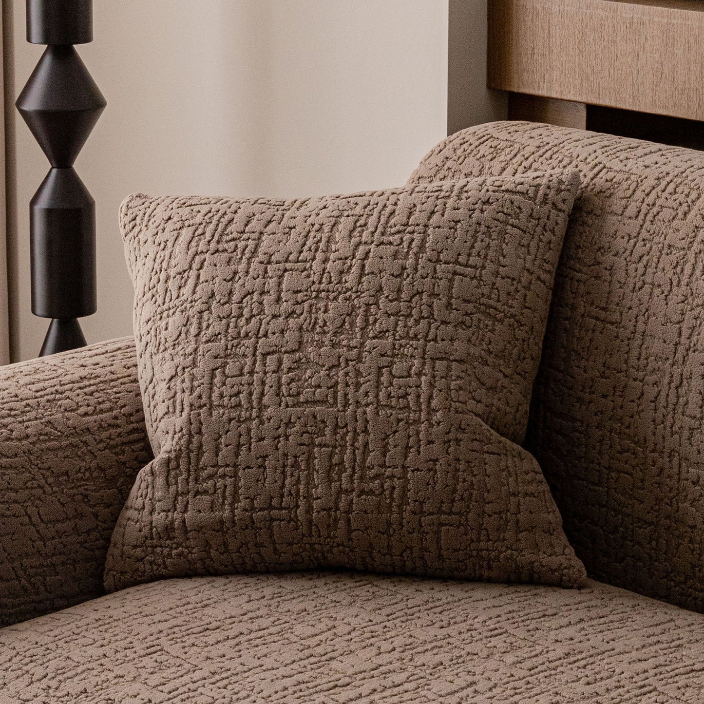 Elastic Stretch Sofa Cover Slipcover, Soft Plush Bubble Textured Jacquard Couch Cover