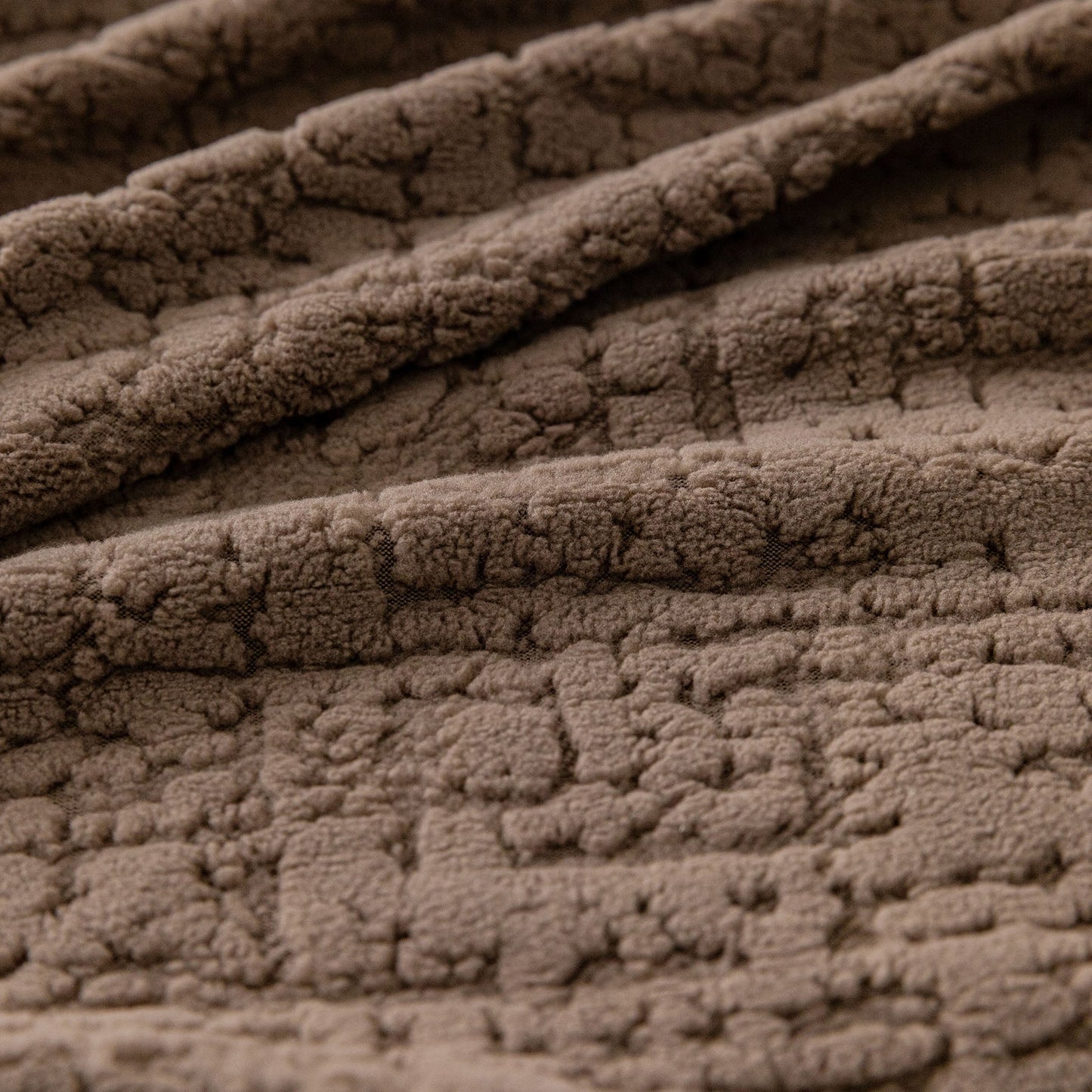 Elastic Stretch Sofa Cover Slipcover, Soft Plush Bubble Textured Jacquard Couch Cover