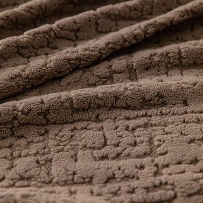Elastic Stretch Sofa Cover Slipcover, Soft Plush Bubble Textured Jacquard Couch Cover