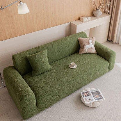 Elastic Stretch Sofa Cover Slipcover,  Thick Plush Wavy Flowing Texture Couch Cover