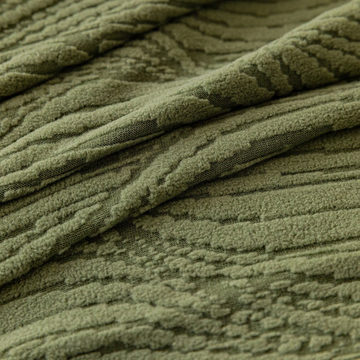 Elastic Stretch Sofa Cover Slipcover,  Thick Plush Wavy Flowing Texture Couch Cover
