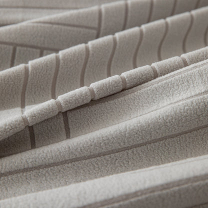Modern Geometric Jacquard Spandex Slipcover, High Stretch Form Fitting Couch Cover