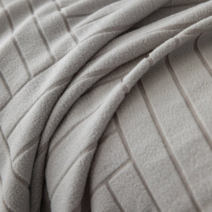 Modern Geometric Jacquard Spandex Slipcover, High Stretch Form Fitting Couch Cover