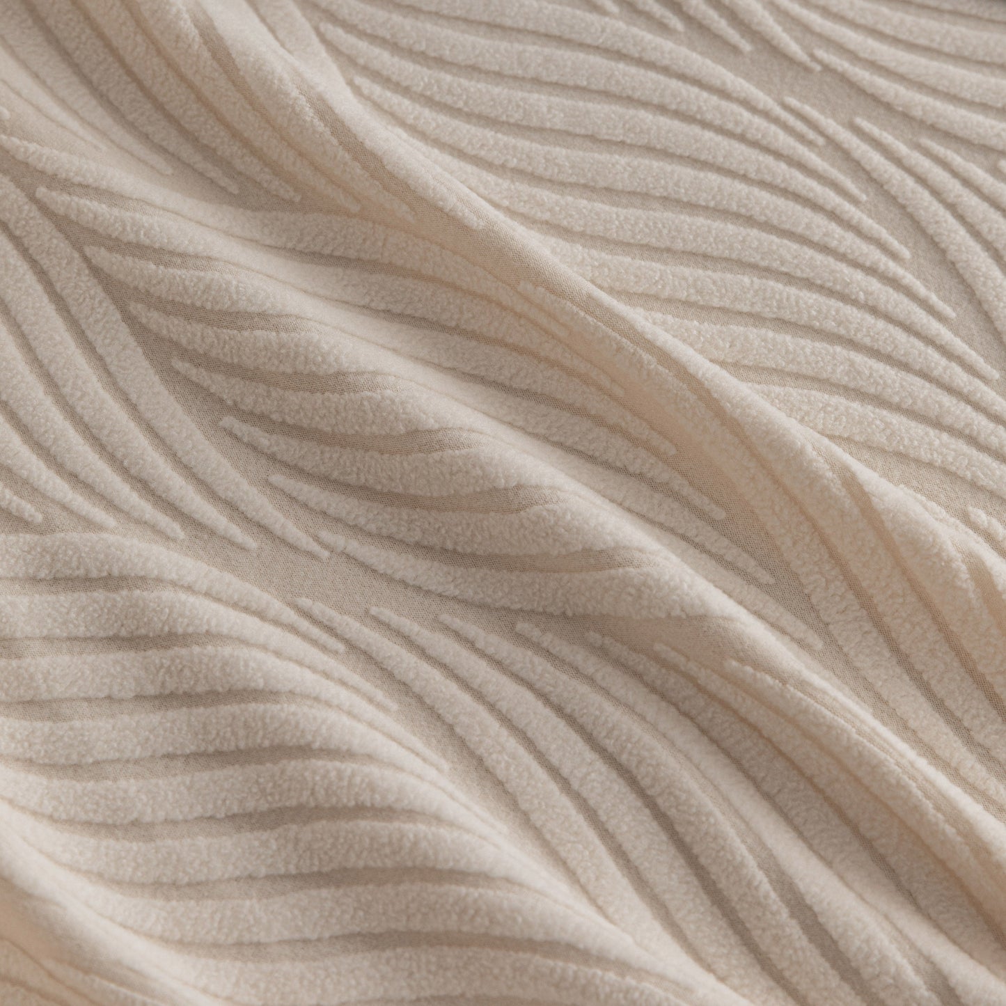 Modern Wavy Jacquard Sofa Slipcover, High Stretch Sofa Cover with 3D Organic Texture