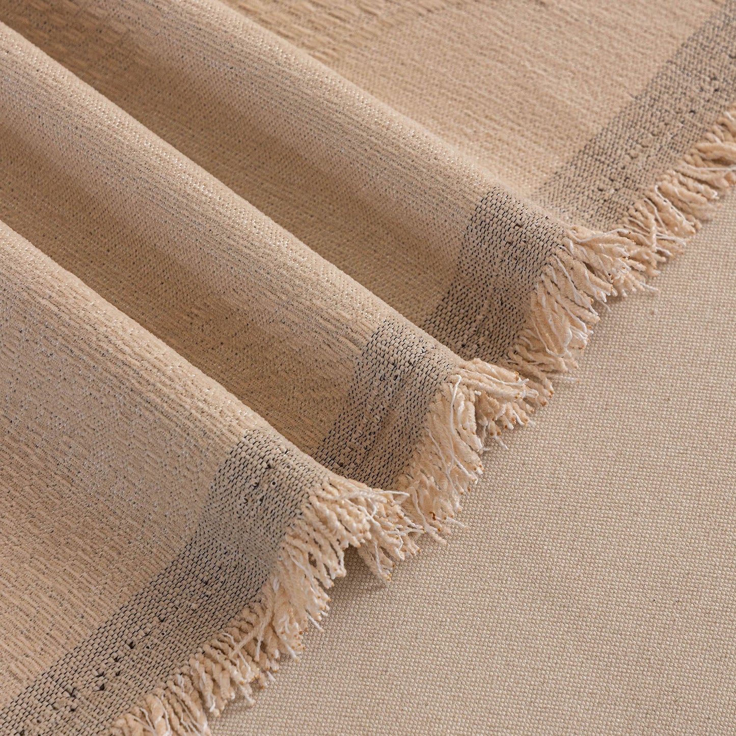 Embossed Leaf Pattern Couch Cover Throw Blanket, Japandi Furniture Cover Protector