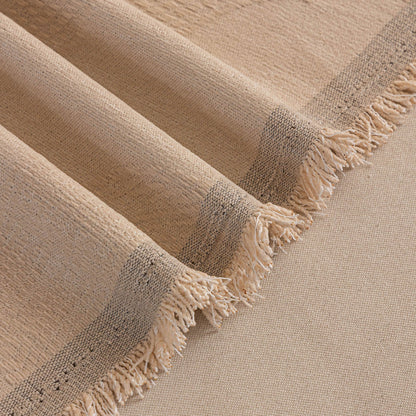 Embossed Leaf Pattern Couch Cover Throw Blanket, Japandi Furniture Cover Protector