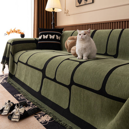 Modern Geometric Sofa Cover Decorative Couch Throw Blanket Furniture Protector