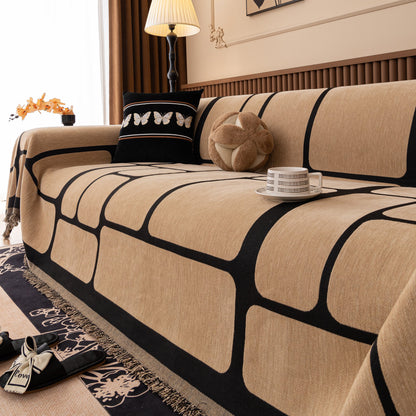 Modern Geometric Sofa Cover Decorative Couch Throw Blanket Furniture Protector
