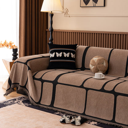 Modern Geometric Sofa Cover Decorative Couch Throw Blanket Furniture Protector
