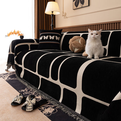Modern Geometric Sofa Cover Decorative Couch Throw Blanket Furniture Protector