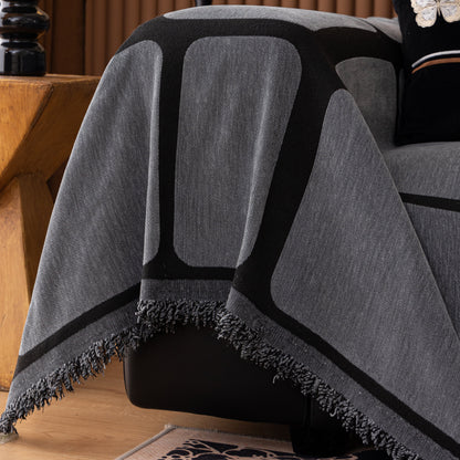 Modern Geometric Sofa Cover Decorative Couch Throw Blanket Furniture Protector