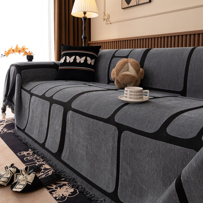 Modern Geometric Sofa Cover Decorative Couch Throw Blanket Furniture Protector