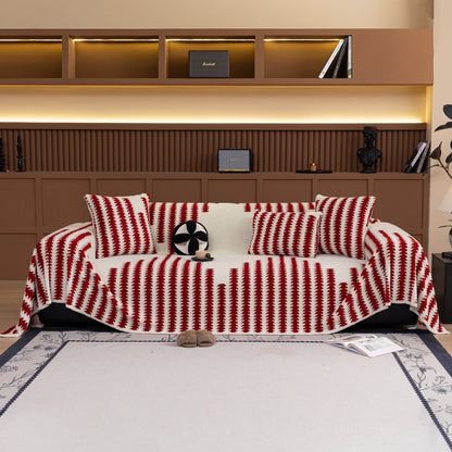 Jacquard Fleece Throw Blanket for Couch Plush Fuzzy Cozy Soft Blankets and Throws for Sofa