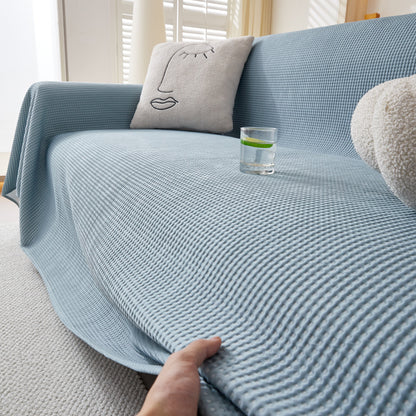Cooling Comfy Throw Sofa Cover, Textured & Breathable, Multi-Use Decorative Couch Covers for Summer