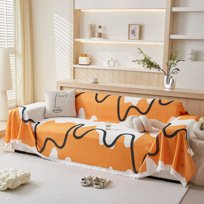 Lightweight Washed Soft Breathable Throw Blanket Perfect for Summer, Great Blanket Layer for Couch