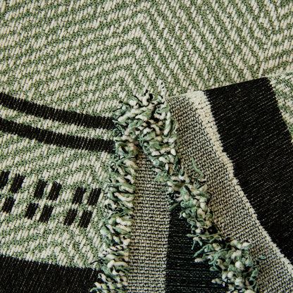 Reversible Herringbone Sofa Cover, 2-in-1 Classic British Throw Blanket for Couch