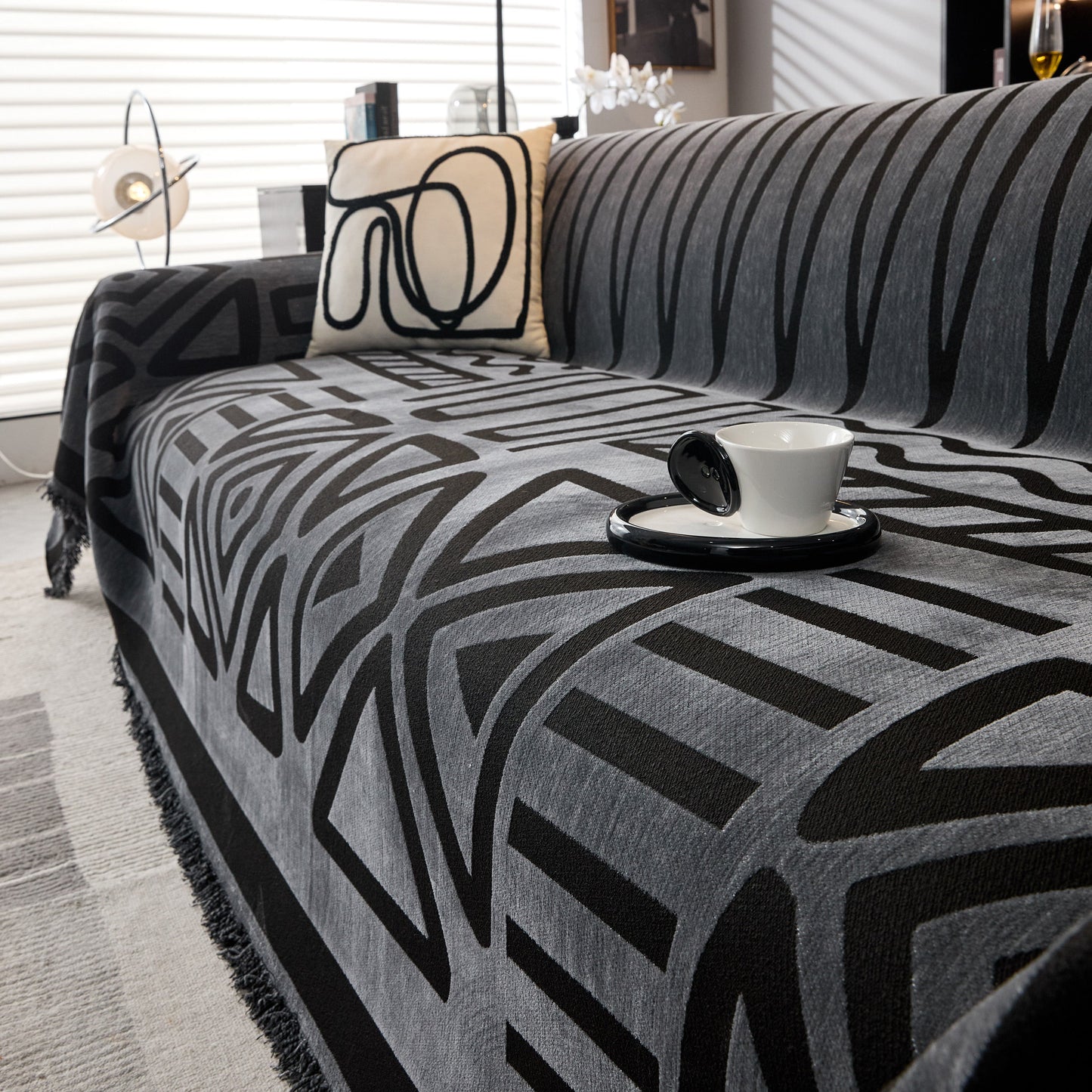 Boho Chenille Sofa Throw Covers Sectional Sofa Couch Cover Sofa Protector Covers