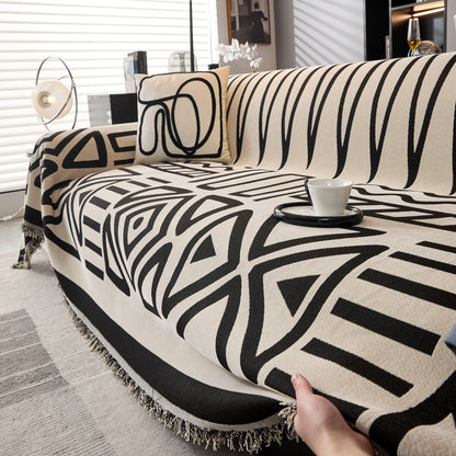 Boho Chenille Sofa Throw Covers Sectional Sofa Couch Cover Sofa Protector Covers