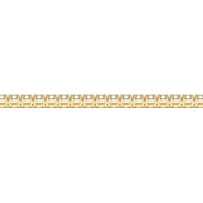 Lab Grown Round Diamond Tennis Bracelet in 14k Yellow Gold (6 cctw F/G  VS2/SI1)