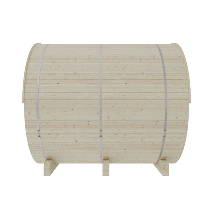 Helsinki Finnish Barrel Sauna with Terrace and WiFi Heater - Finnish Sauna Builders