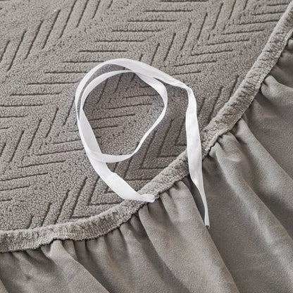 High Stretch Herringbone Textured Slipcover for Standard & L-Shaped Sectional Couches