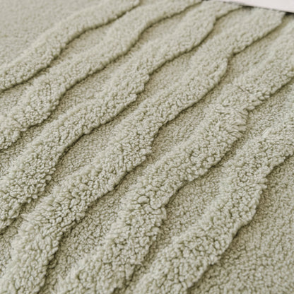 Modern 3D Water Ripple Sofa Cover, Non-Shedding Cream Style Furniture Protector Throw